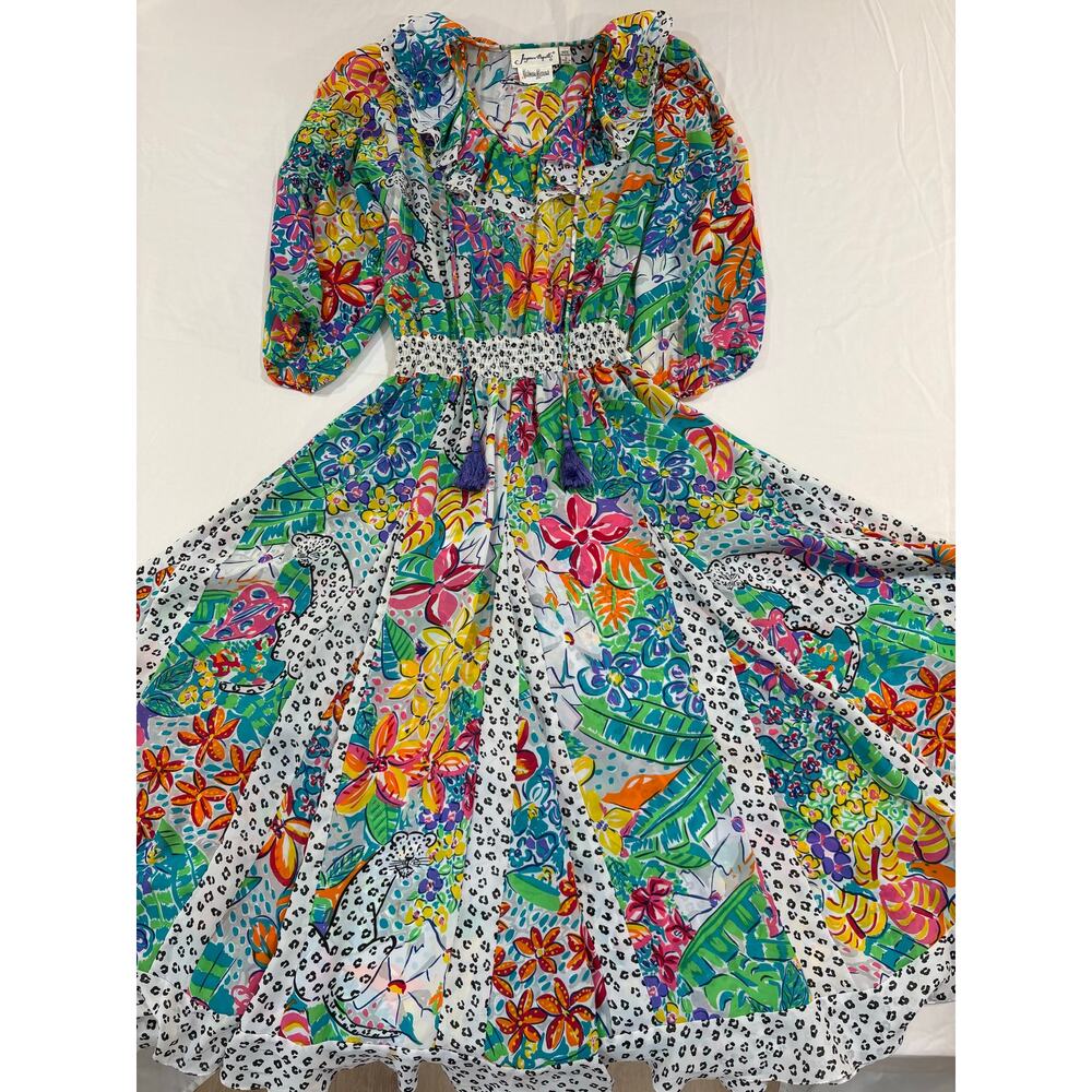 VTG 80s Neiman Marcus Jaymee Papell Maxi Dress Size Small